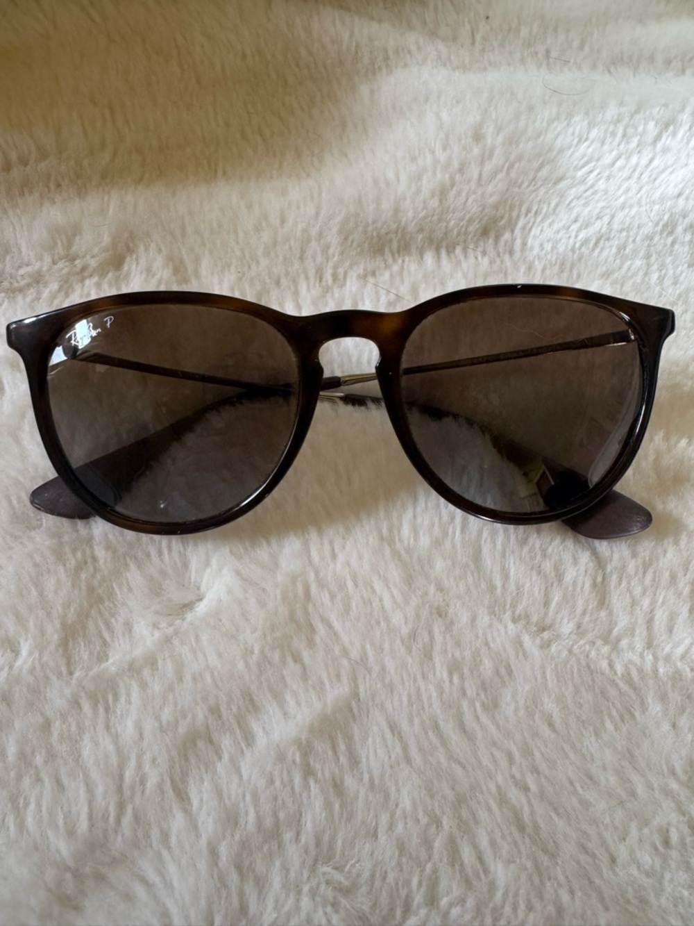Ray-Ban Women's Tortoiseshell Frame Sunglasses with Polarized Lenses